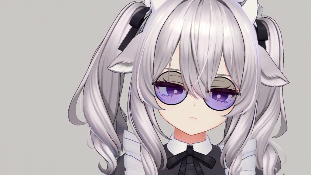 ちゅるかわ♡チーク入り丸メガネ&グラデサングラスセット|VRChat向け