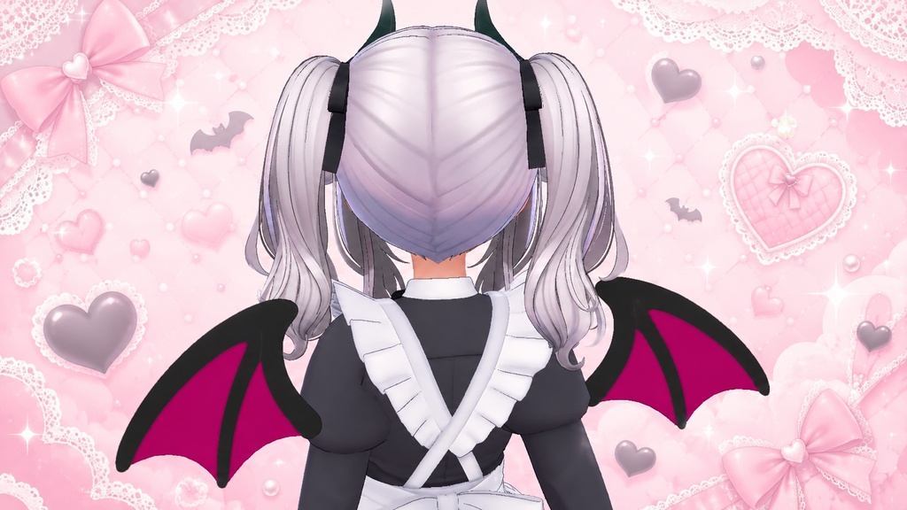 【1日限定無料】かわいい♡あくまのつばさ - VRChat向けアクセサリー