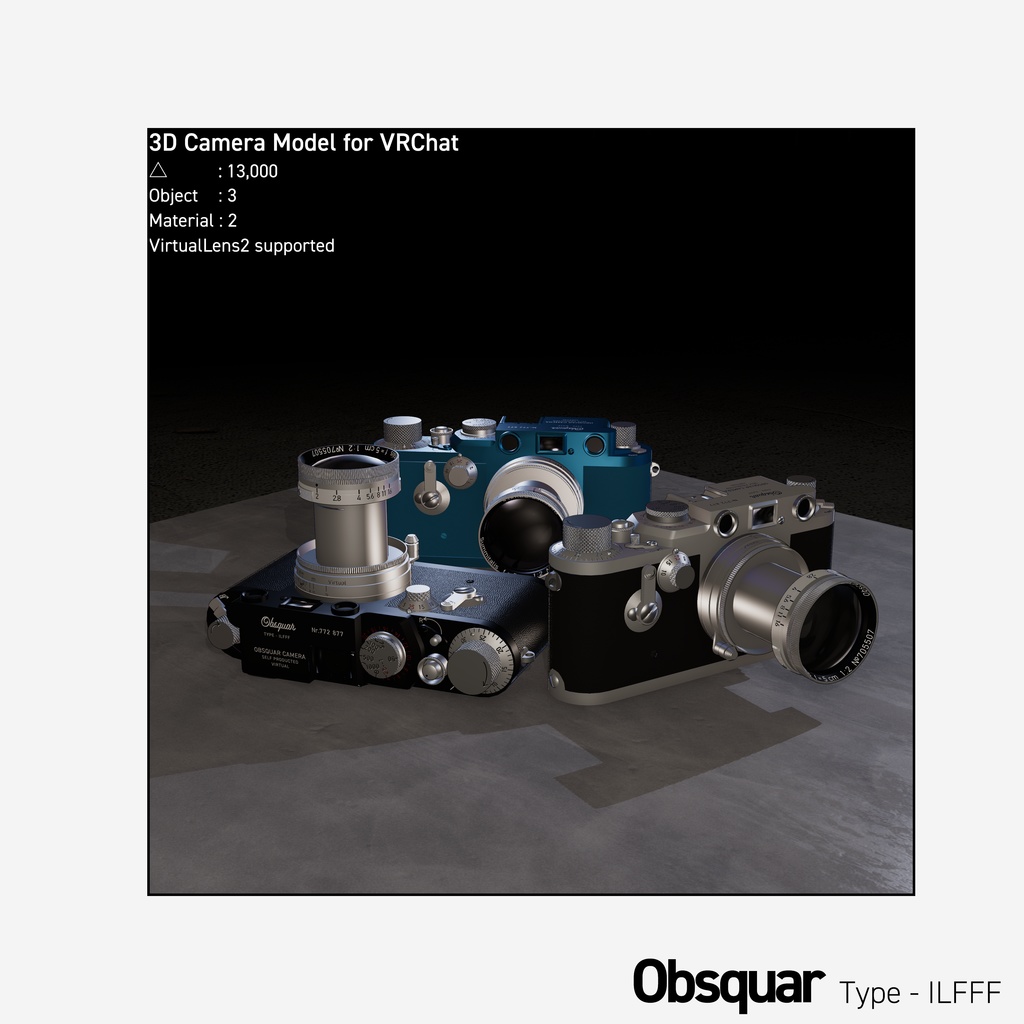 【3Dモデル】Obsquar Type-ILFFF【VirtualLens2対応】