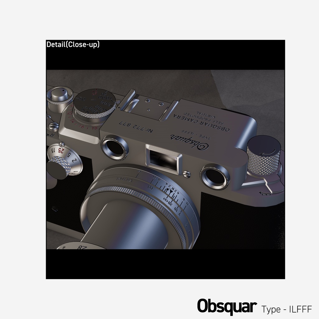 【3Dモデル】Obsquar Type-ILFFF【VirtualLens2対応】