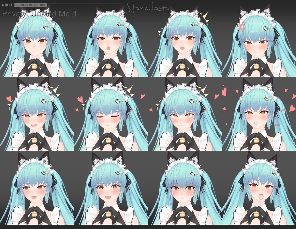 NIKKE PrivatyUnkindMaid ver1 PMX NANODA_SP MMDモデル