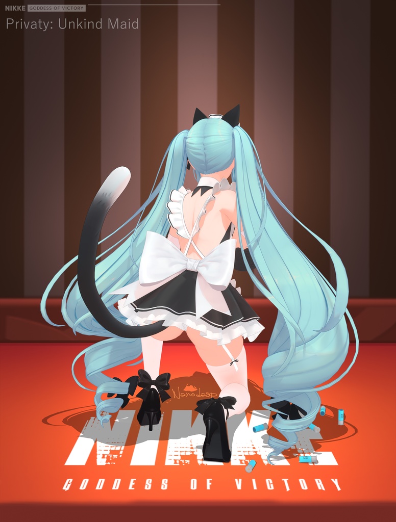 NIKKE PrivatyUnkindMaid ver1 PMX NANODA_SP MMDモデル