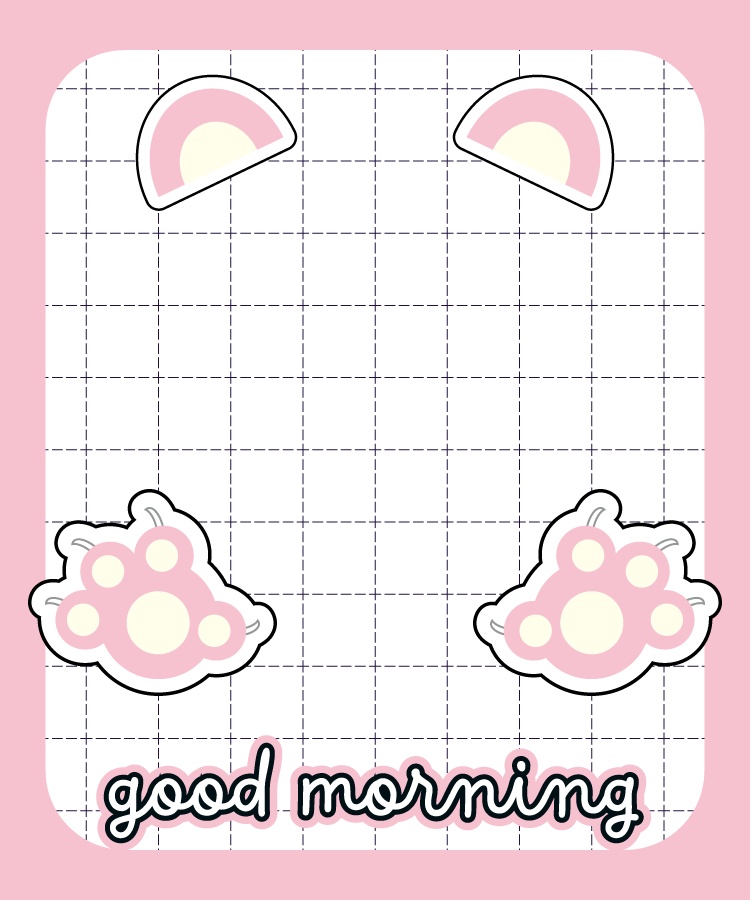 good morning(くま):2色