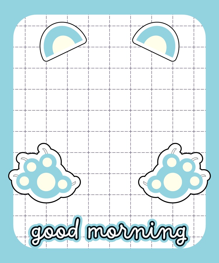 good morning(くま):2色