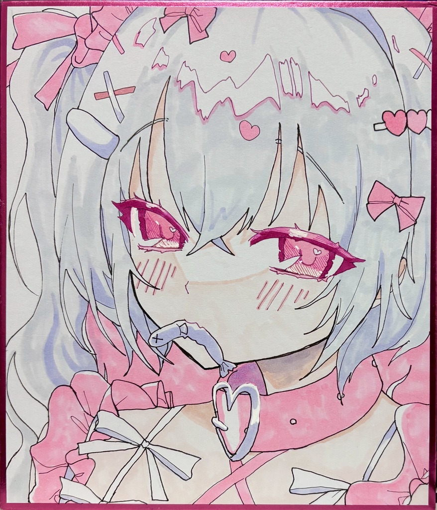 「meow meow meow」色紙