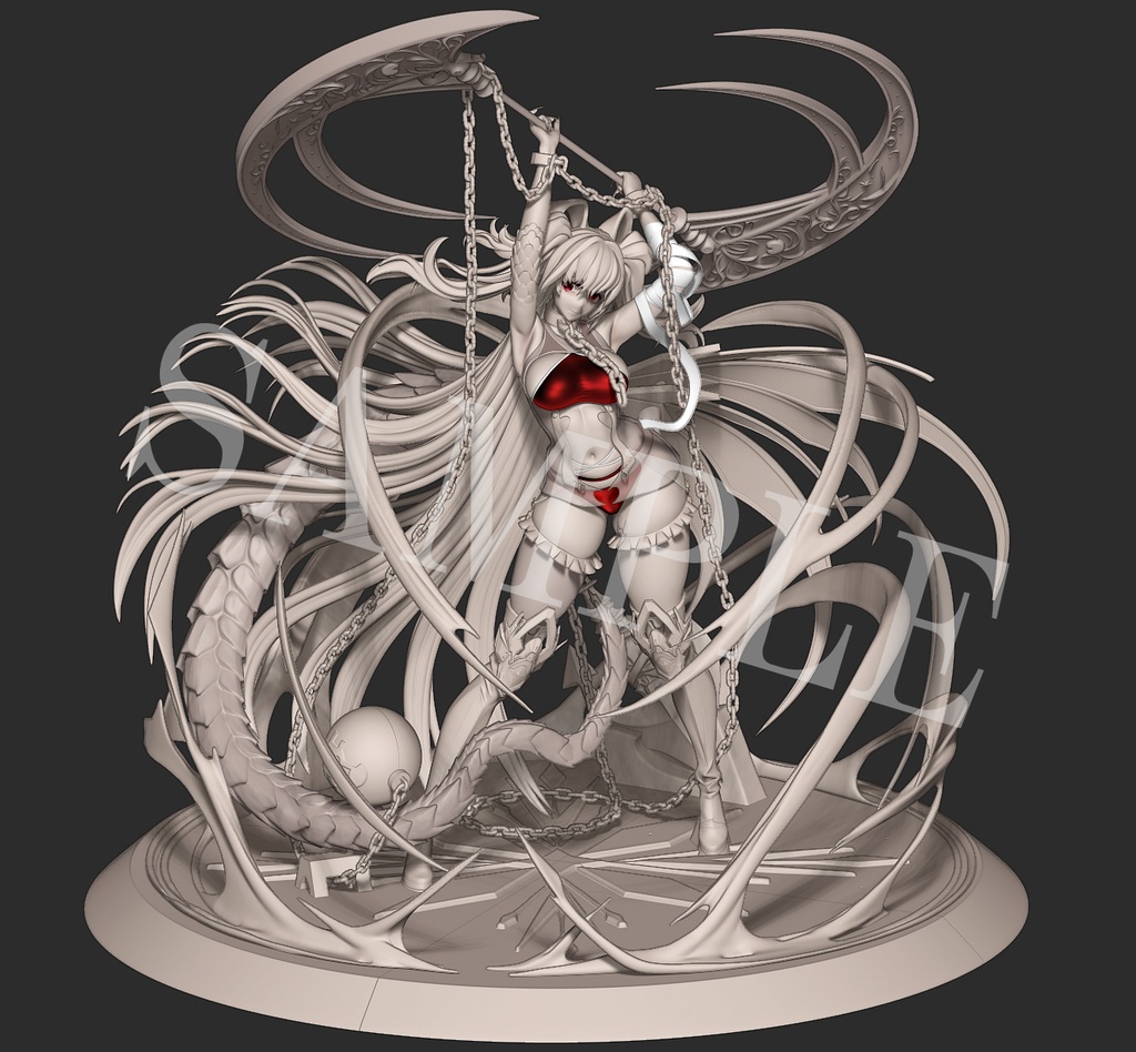 【（展示）ガレージキット】龍種女性