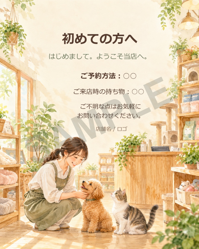 ペット関連事業者様用テンプレート Vol.2
