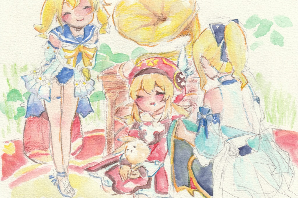 【原神】クレー夏休みの思い出缶