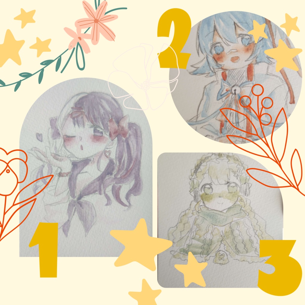 【原画】メルスト２色ドローイング