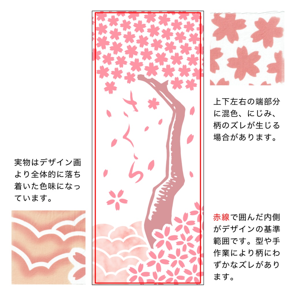 注染手ぬぐい 「さくら」