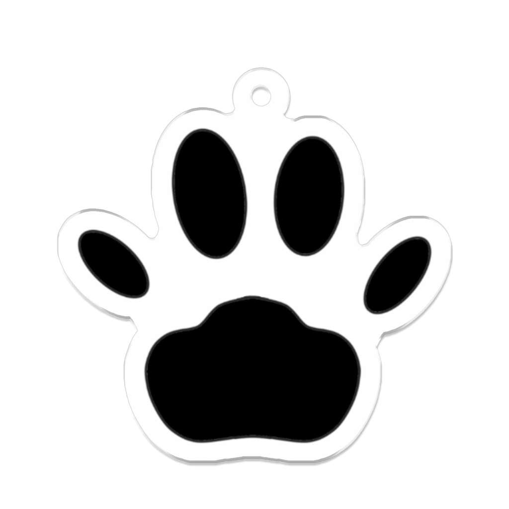 はーとヌコの肉球→50mm×50mm