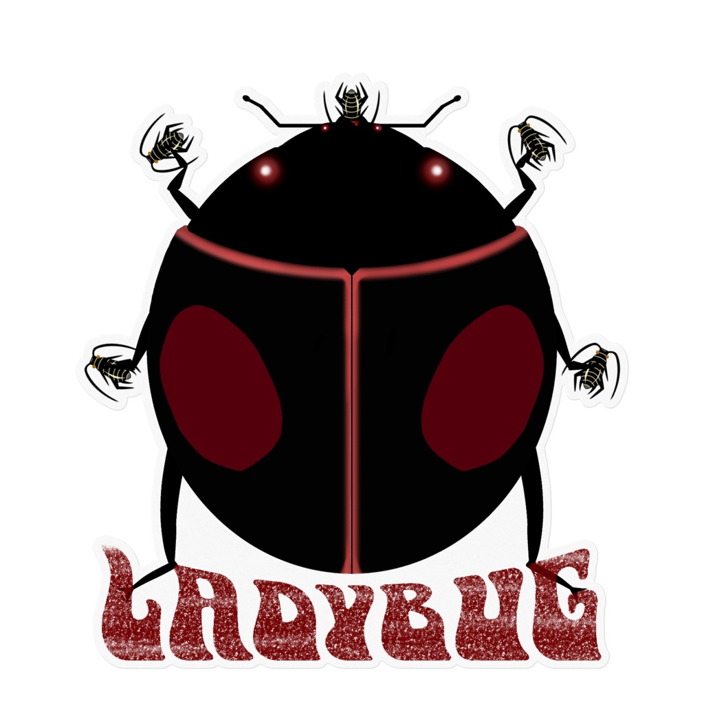 テントウムシ(3パターン×ホワイト&クリア)