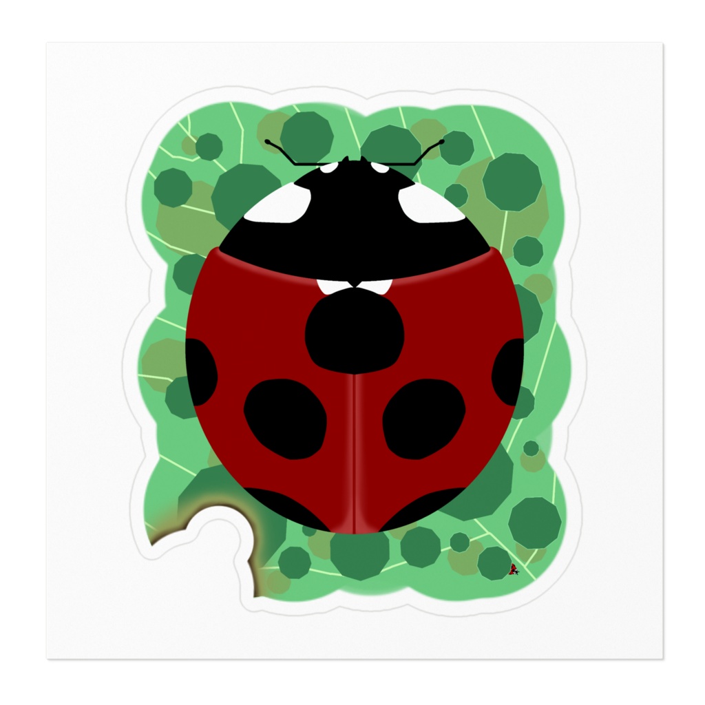 テントウムシ(3パターン×ホワイト&クリア)