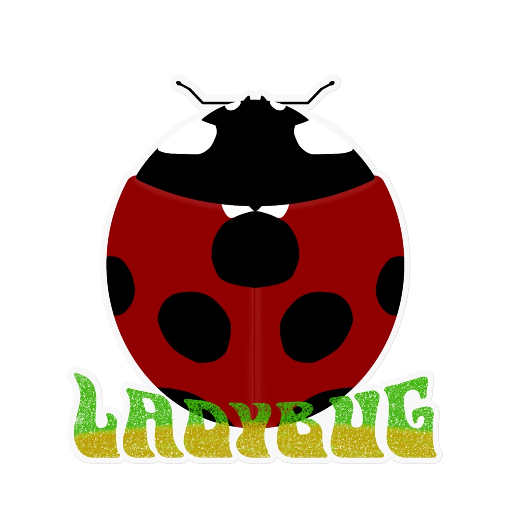 テントウムシ(3パターン×ホワイト&クリア)