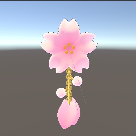 桜イヤリング