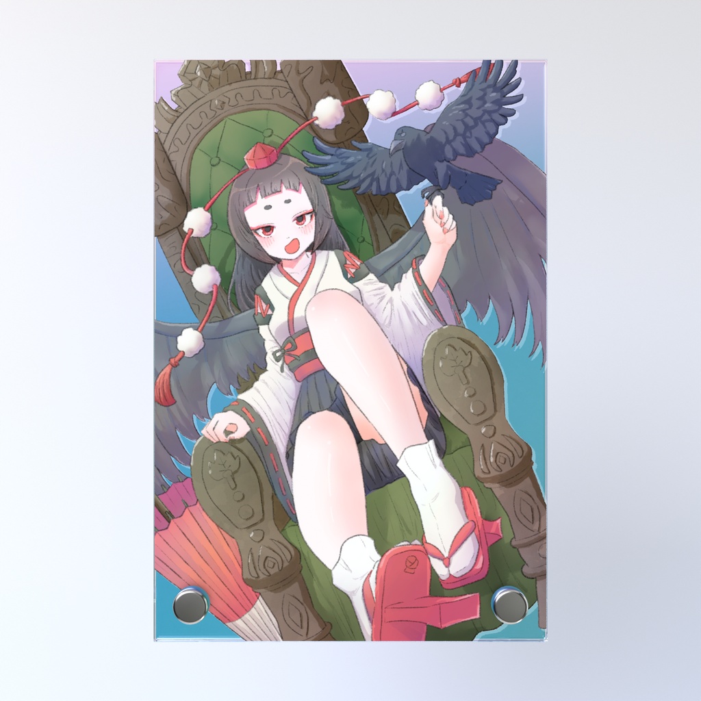 天狗ちゃんとカラス