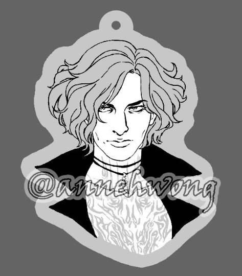 DMC5 V Acrylic Charm