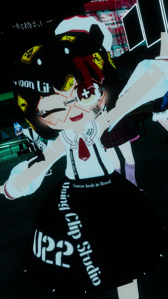 人類修復を担うガンスリンガージャンクメサイアめいたうににちゃん専用めがね(Quest対応, Modular Avatar対応)/Unini-chan special glasses like a Restorer of Humanity: the gunslinging broken messiah(Quest and Modular Avatar compatible)