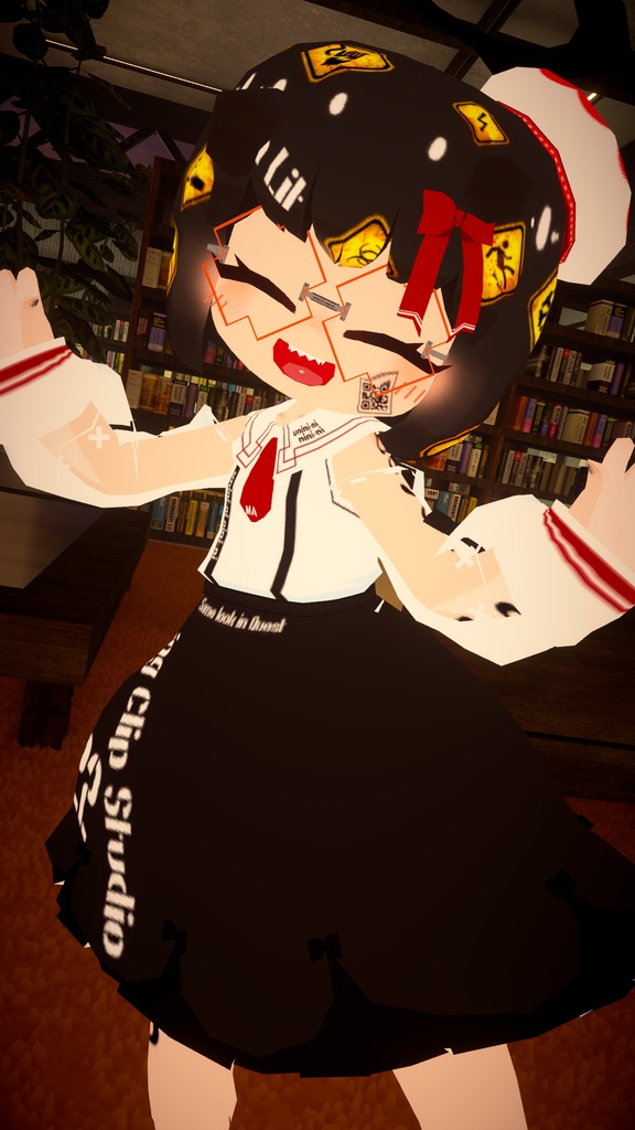 人類修復を担うガンスリンガージャンクメサイアめいたうににちゃん専用めがね(Quest対応, Modular Avatar対応)/Unini-chan special glasses like a Restorer of Humanity: the gunslinging broken messiah(Quest and Modular Avatar compatible)