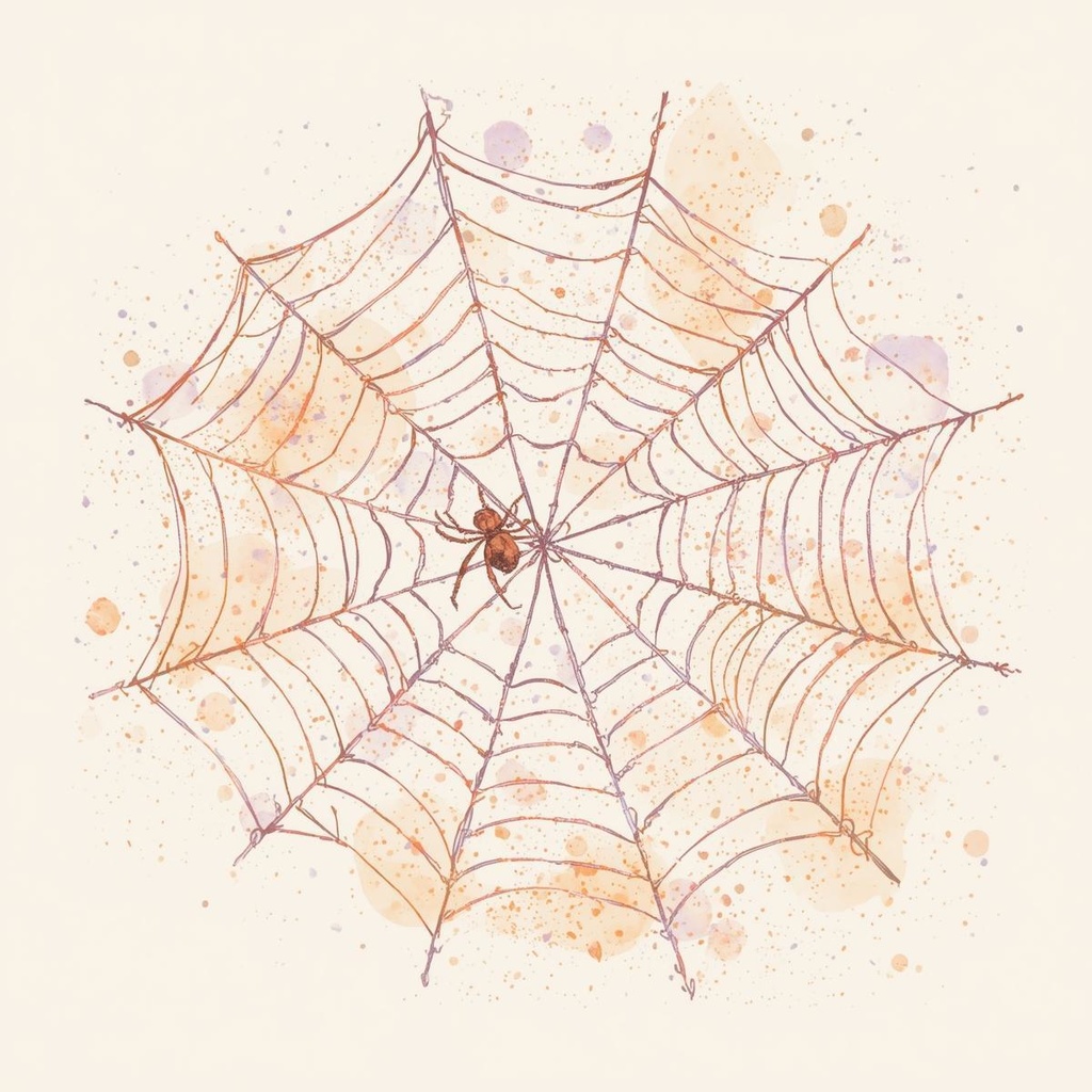 幻想ハロウィンの水彩クリップアートセットA