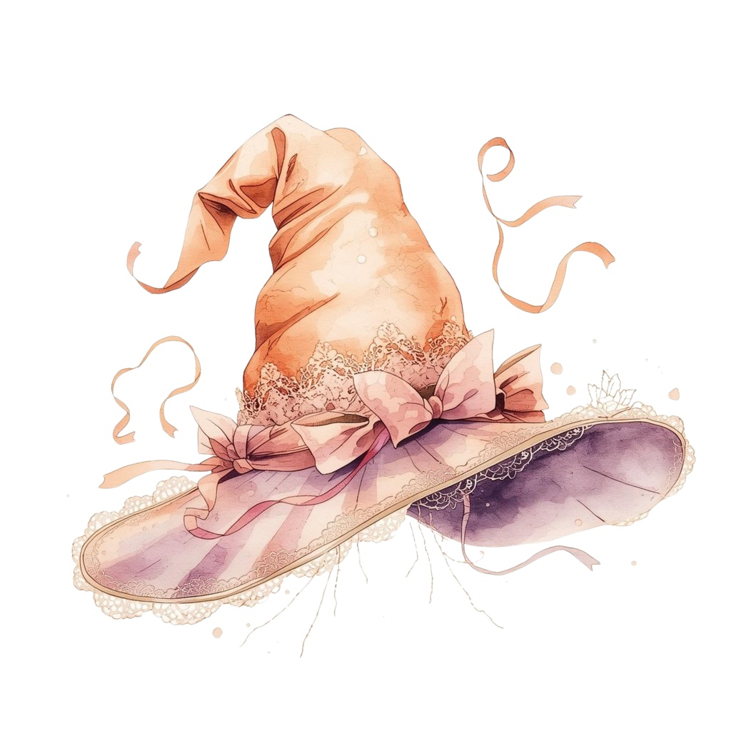 幻想ハロウィンの水彩クリップアートセットA