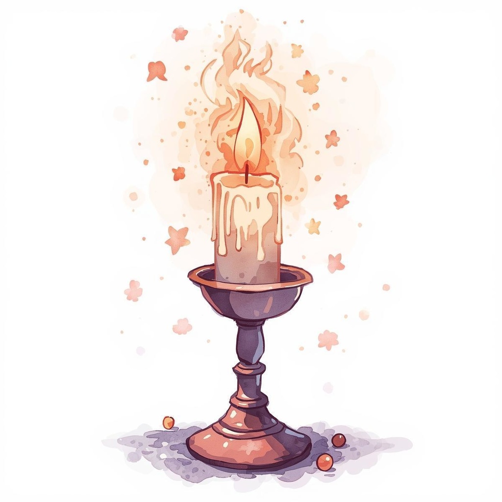 幻想ハロウィンの水彩クリップアートセットA