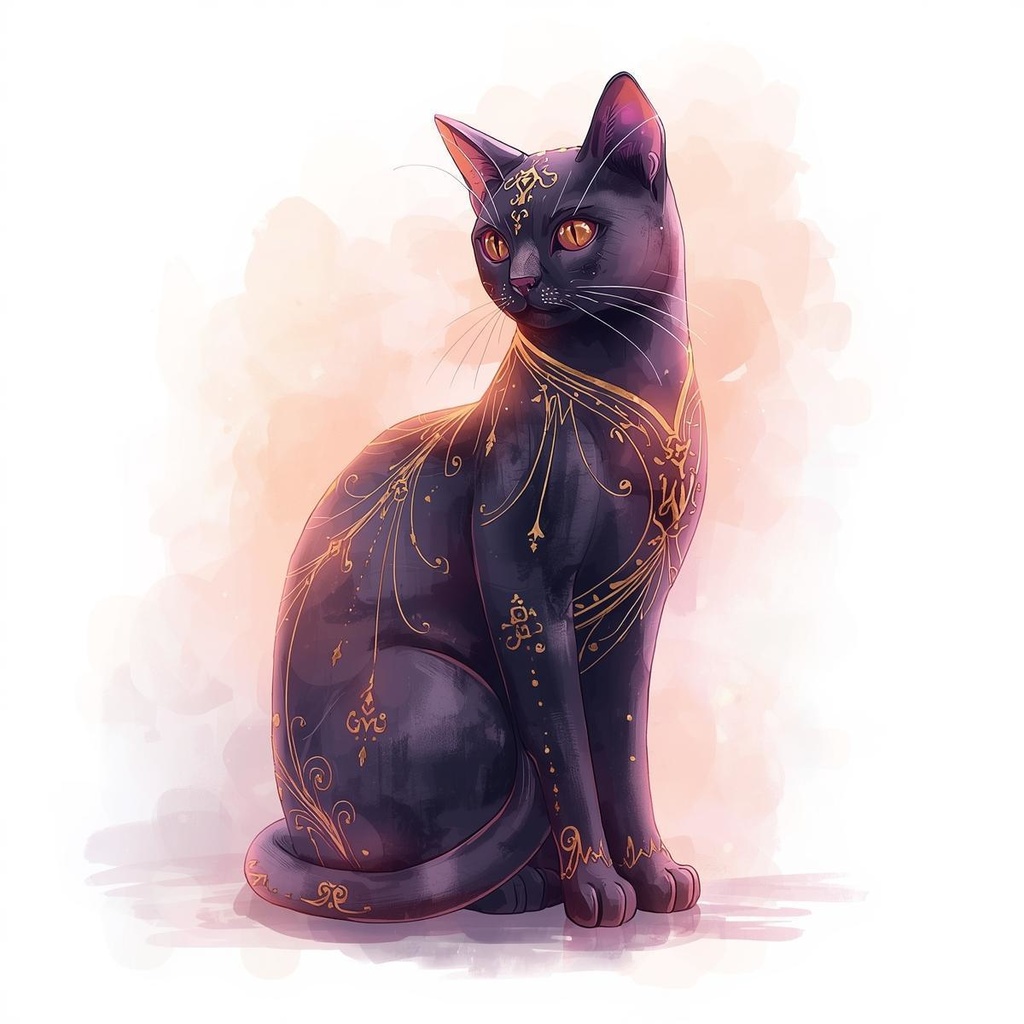 幻想ハロウィンの水彩クリップアートセットB