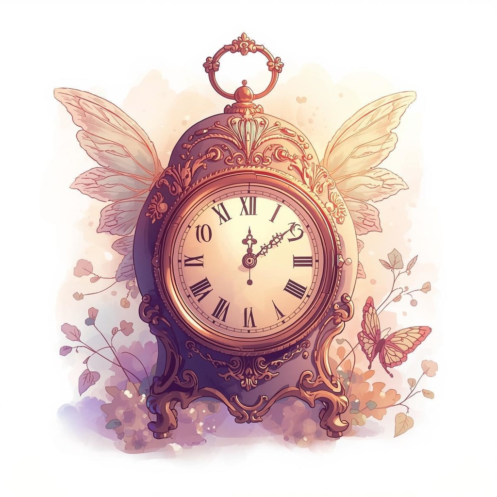 幻想ハロウィンの水彩クリップアートセットB