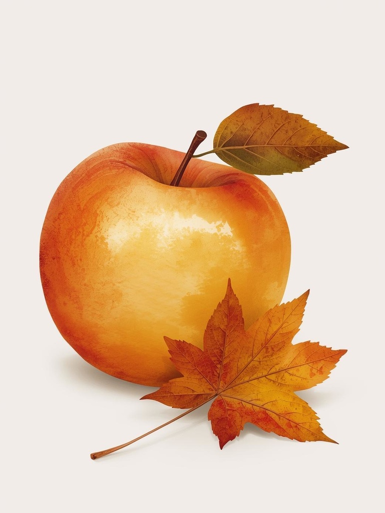 水彩画風秋のクリップアート13点セット