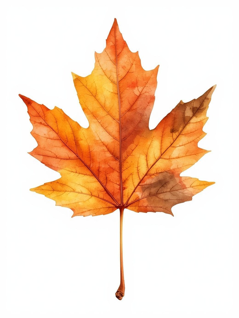 水彩画風秋のクリップアート13点セット