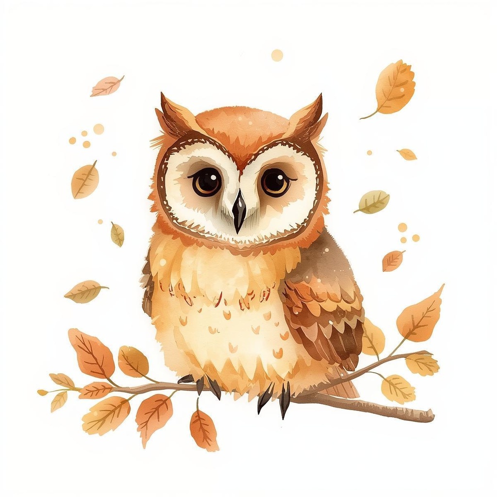 秋の動物たちクリップアートセット 10点