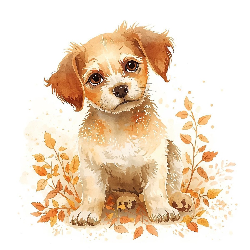 秋の動物たちクリップアートセット 10点