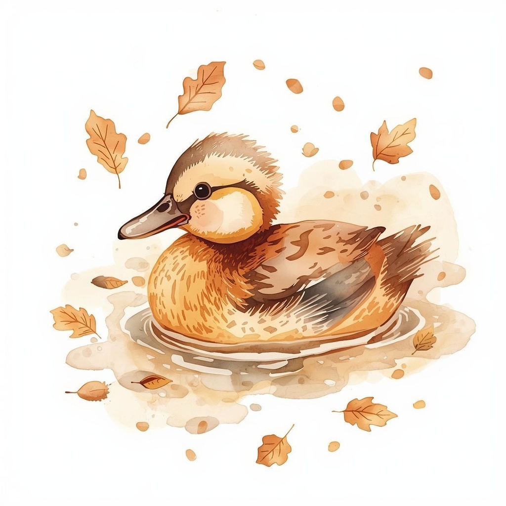 秋の動物たちクリップアートセット 10点