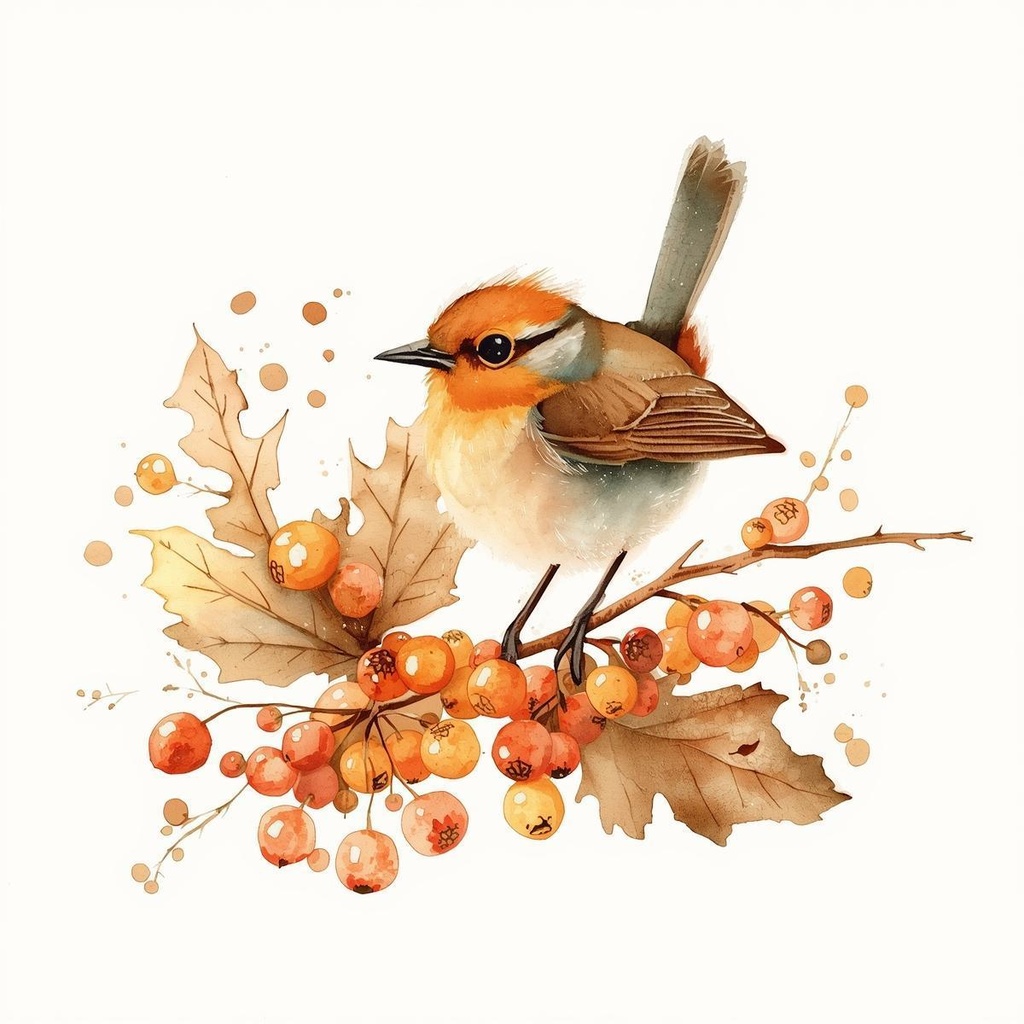 秋の動物たちクリップアートセット 10点