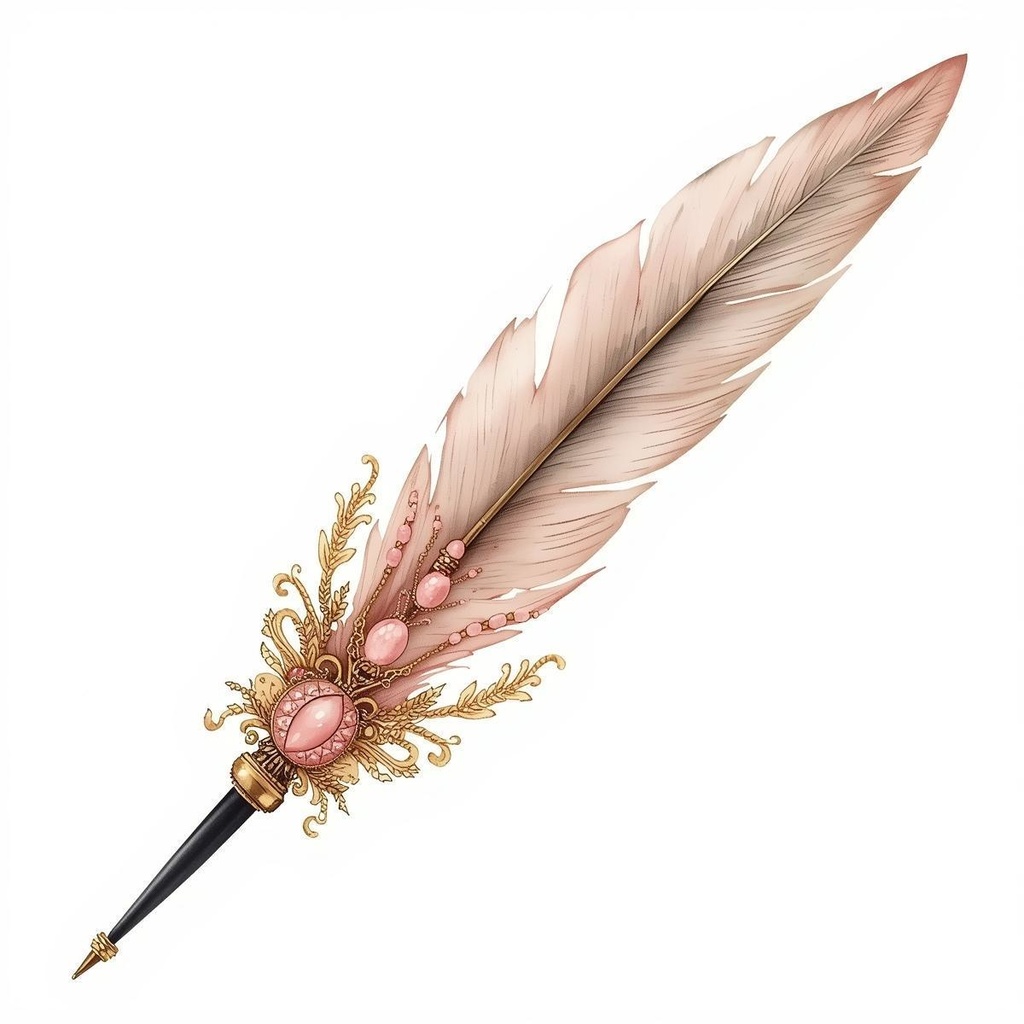 ピンクのアンティークコスメ 水彩クリップアートコレクション(15点セット)