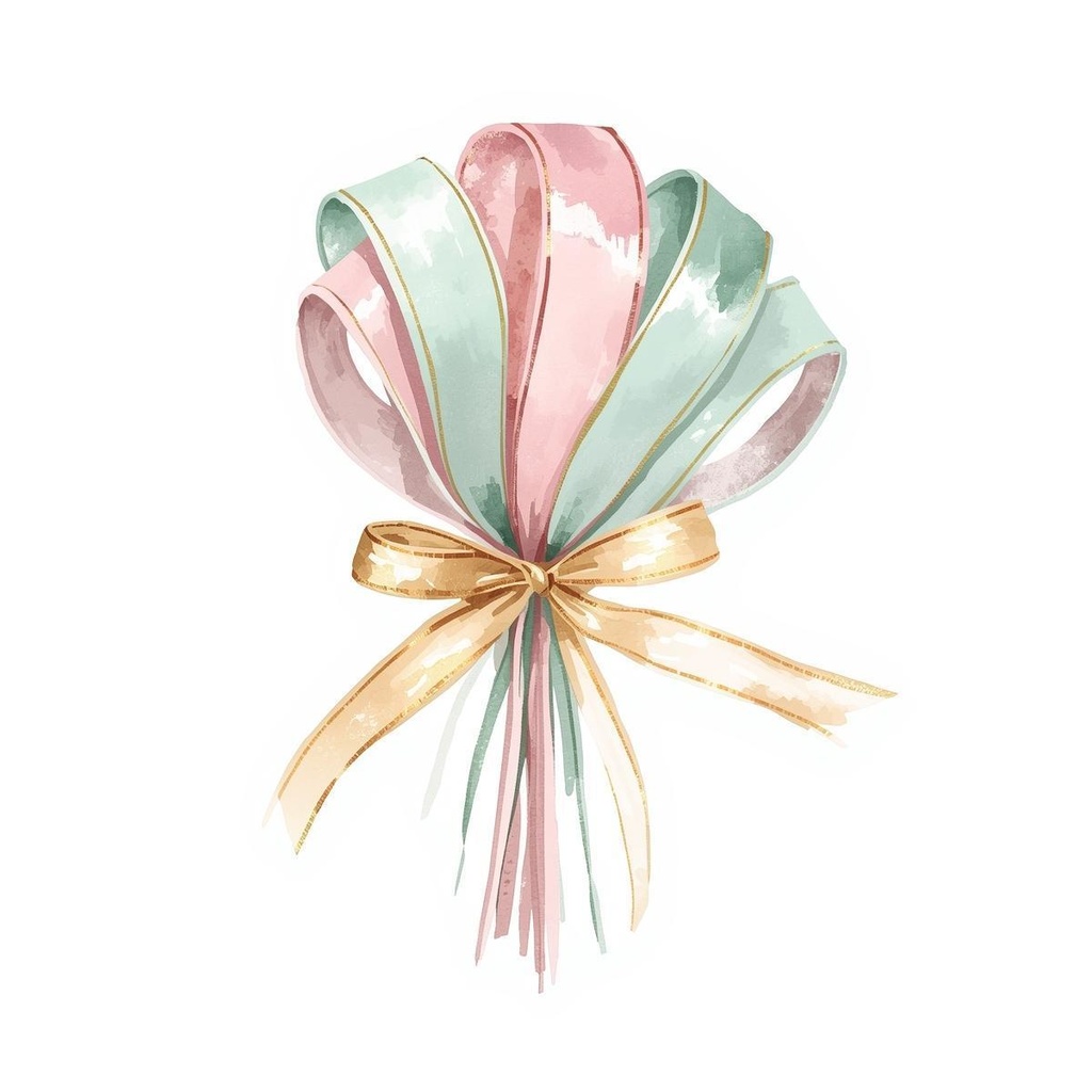 パステルクリスマス クリップアートセット – 水彩風イラスト15点