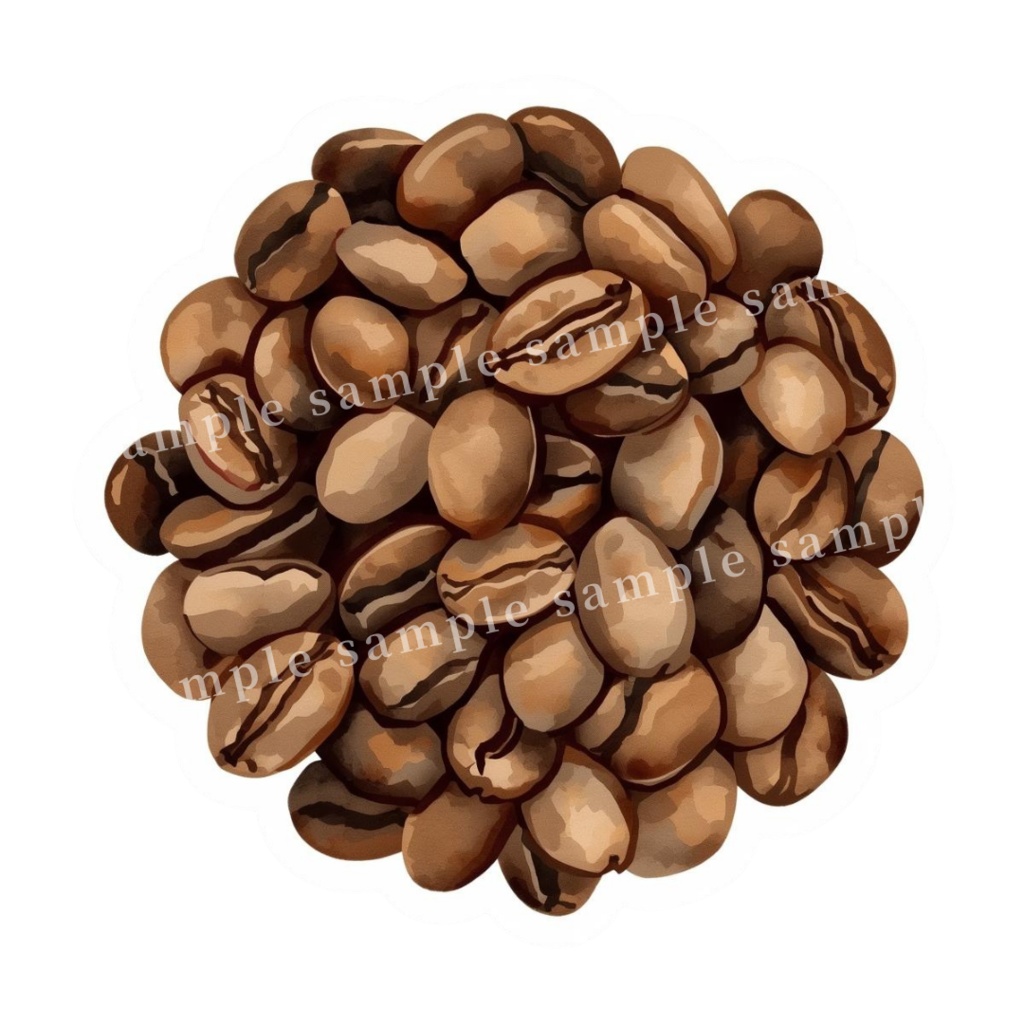 【海外風カフェ】水彩ステッカー&クリップアート10点セット|PNG・背景透過