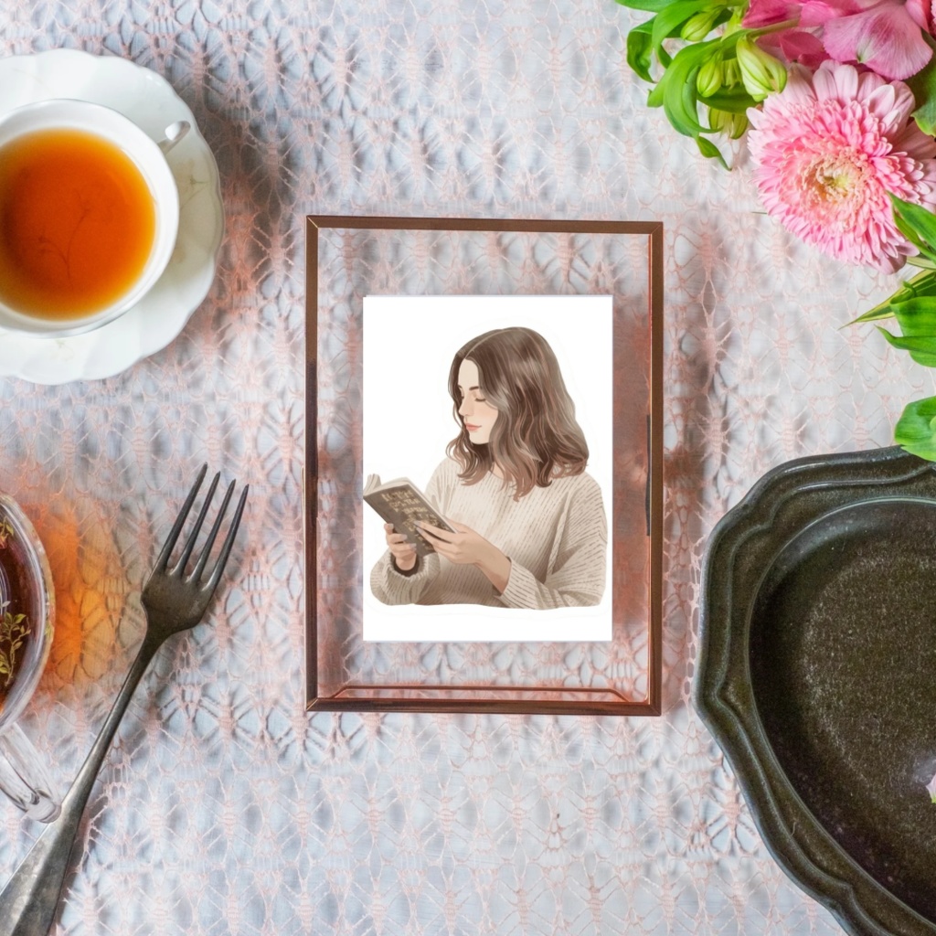 【海外風カフェ】水彩ステッカー&クリップアート10点セット|PNG・背景透過