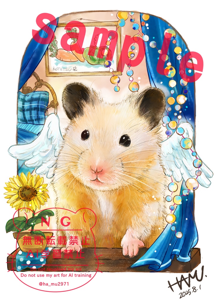 ペット似顔絵＊デジタルイラストオーダー