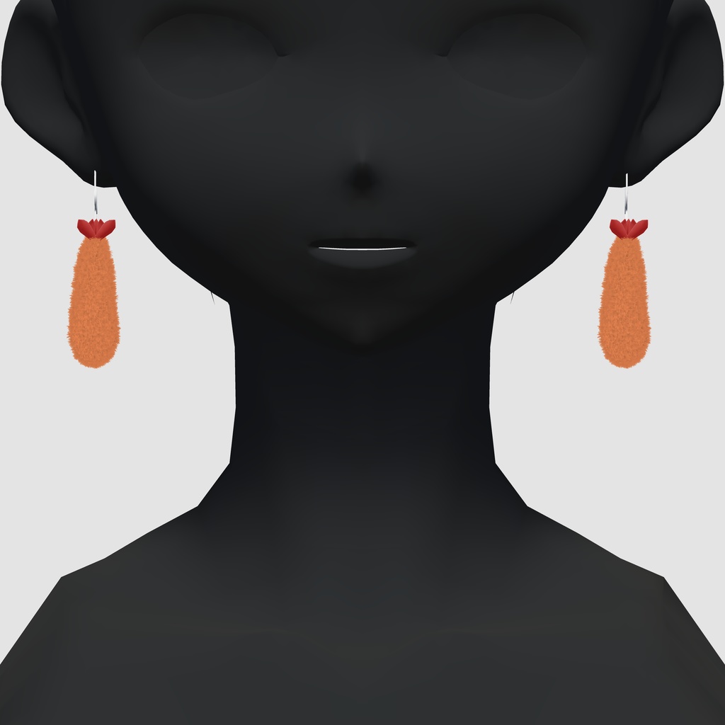 【3D】エビフライのピアス【Dynamic Bone設定済】