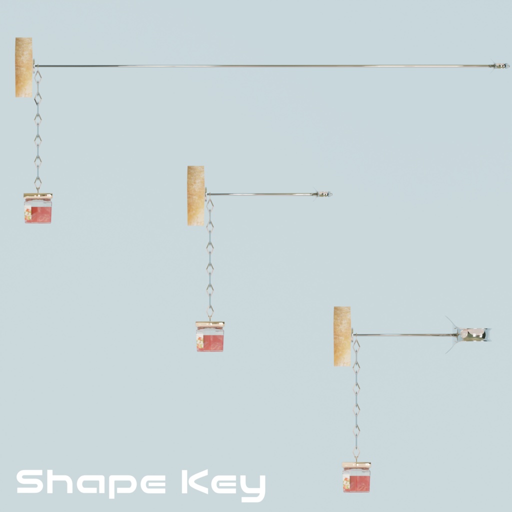 【3D】食パンとジャムのピアス【ダイナミックボーン設定済】