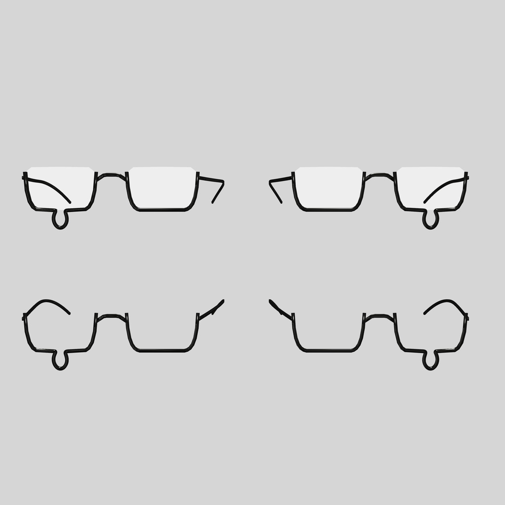 【3D】泣きメガネ