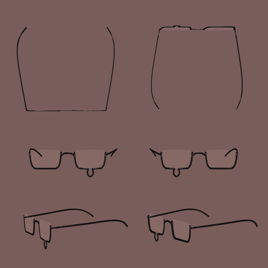 【3D】泣きメガネ
