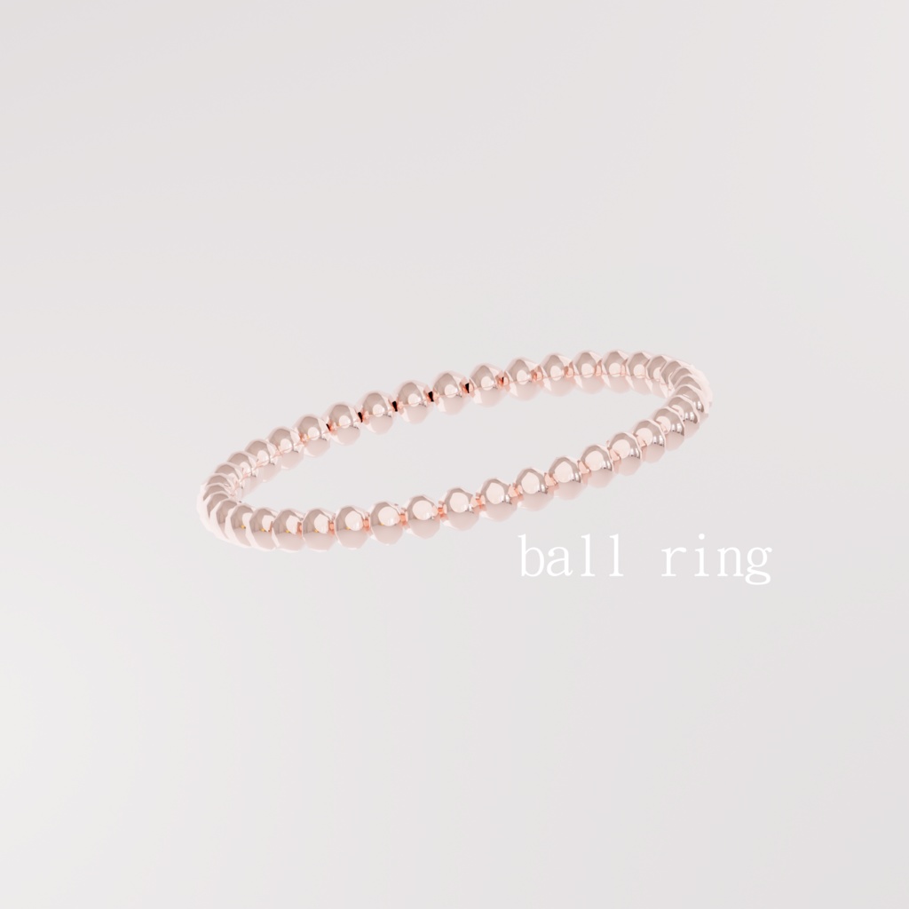 【3D】ティアドロップの指輪セット【VRC】