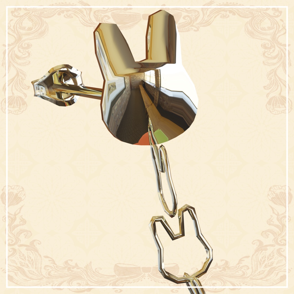 【3D】うさぎとにんじん【ダイナミックボーン設定済】