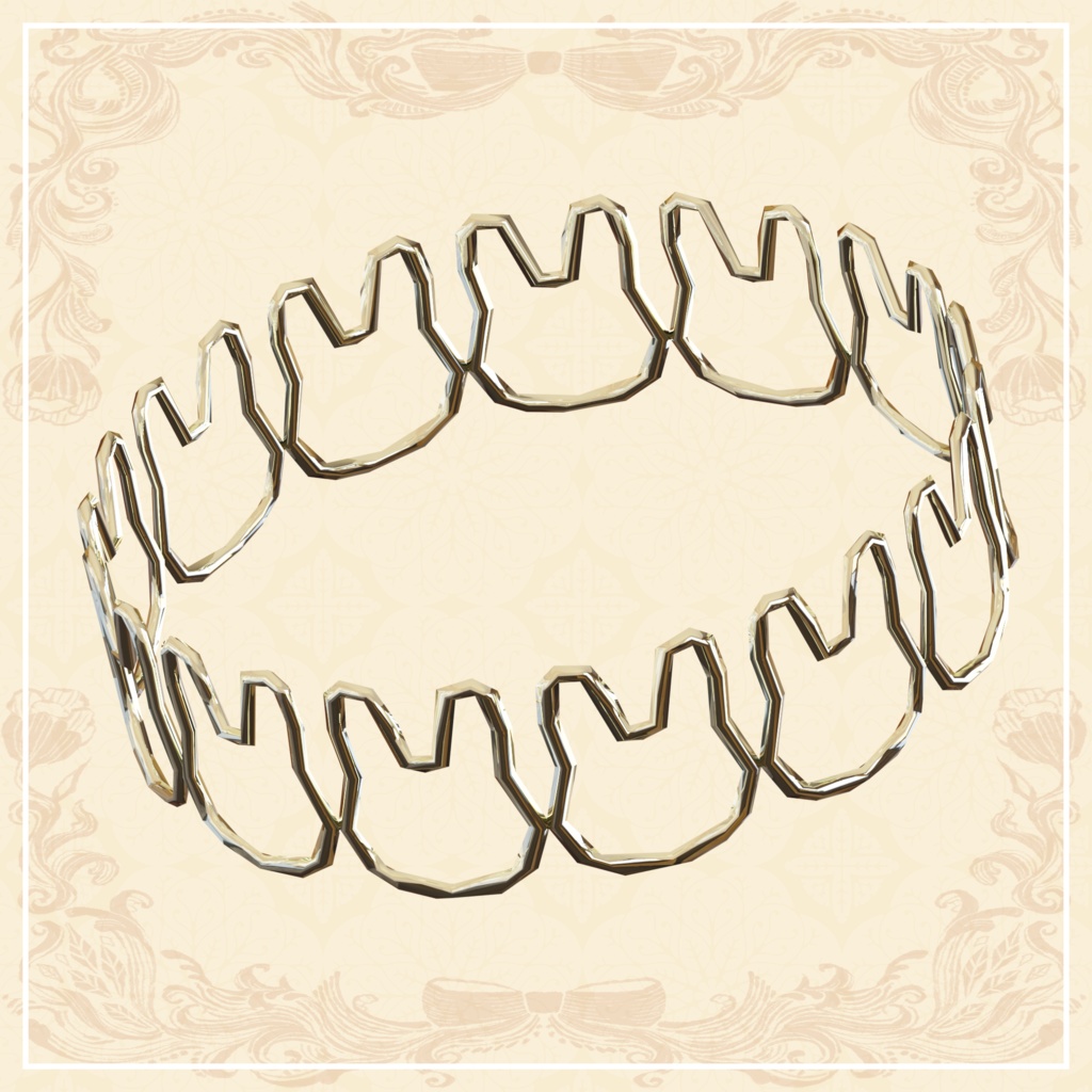 【3D】うさぎとにんじん【ダイナミックボーン設定済】