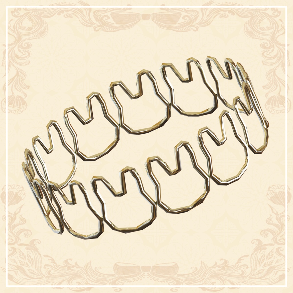 【3D】うさぎとにんじん【ダイナミックボーン設定済】