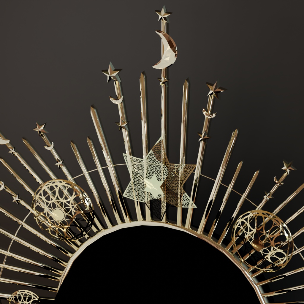 【3D】月と星の冠【DB・PB対応】