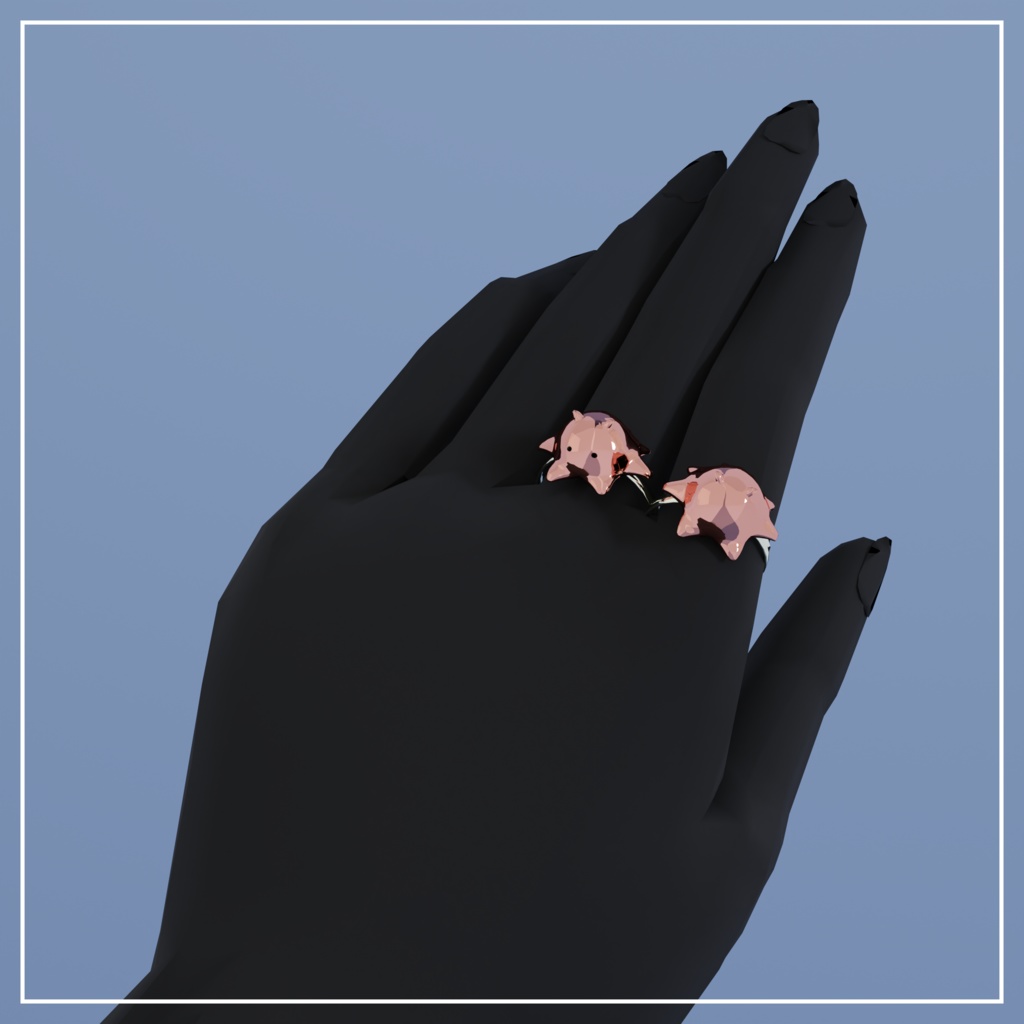 【3D】めんだこの指輪【VRC】