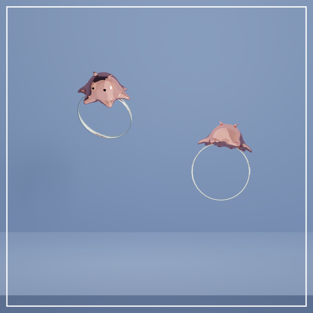 【3D】めんだこの指輪【VRC】